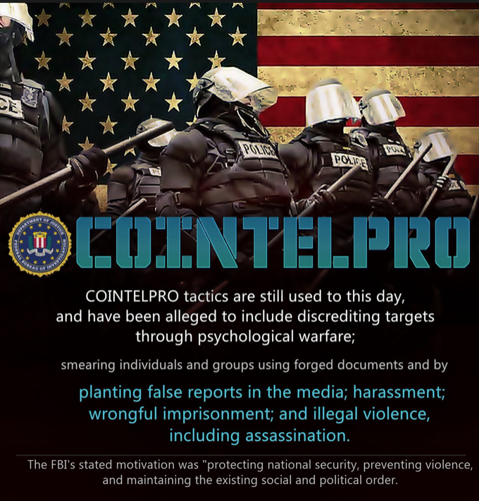 Image result for Modern-Day Version of COINTELPRO’