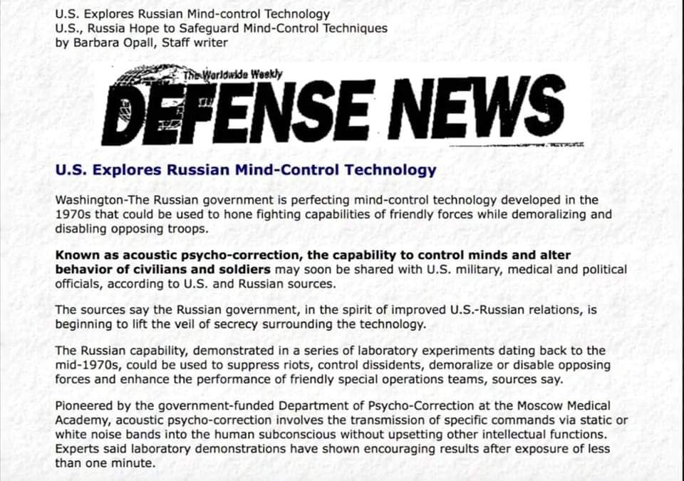 Russian Mind Control